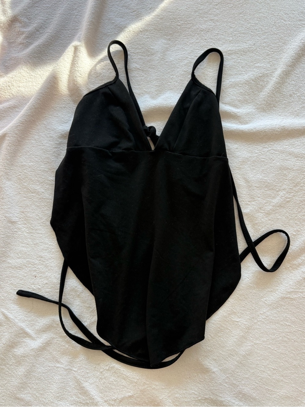 Black One-Piece Swimsuit - Classic Solid